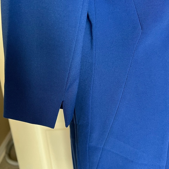 H&M Blue 3/4 Sleeve Dress Size 10 - Picture 2 of 6